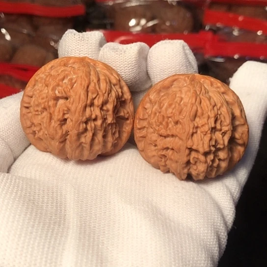 把件文玩核桃白狮子40