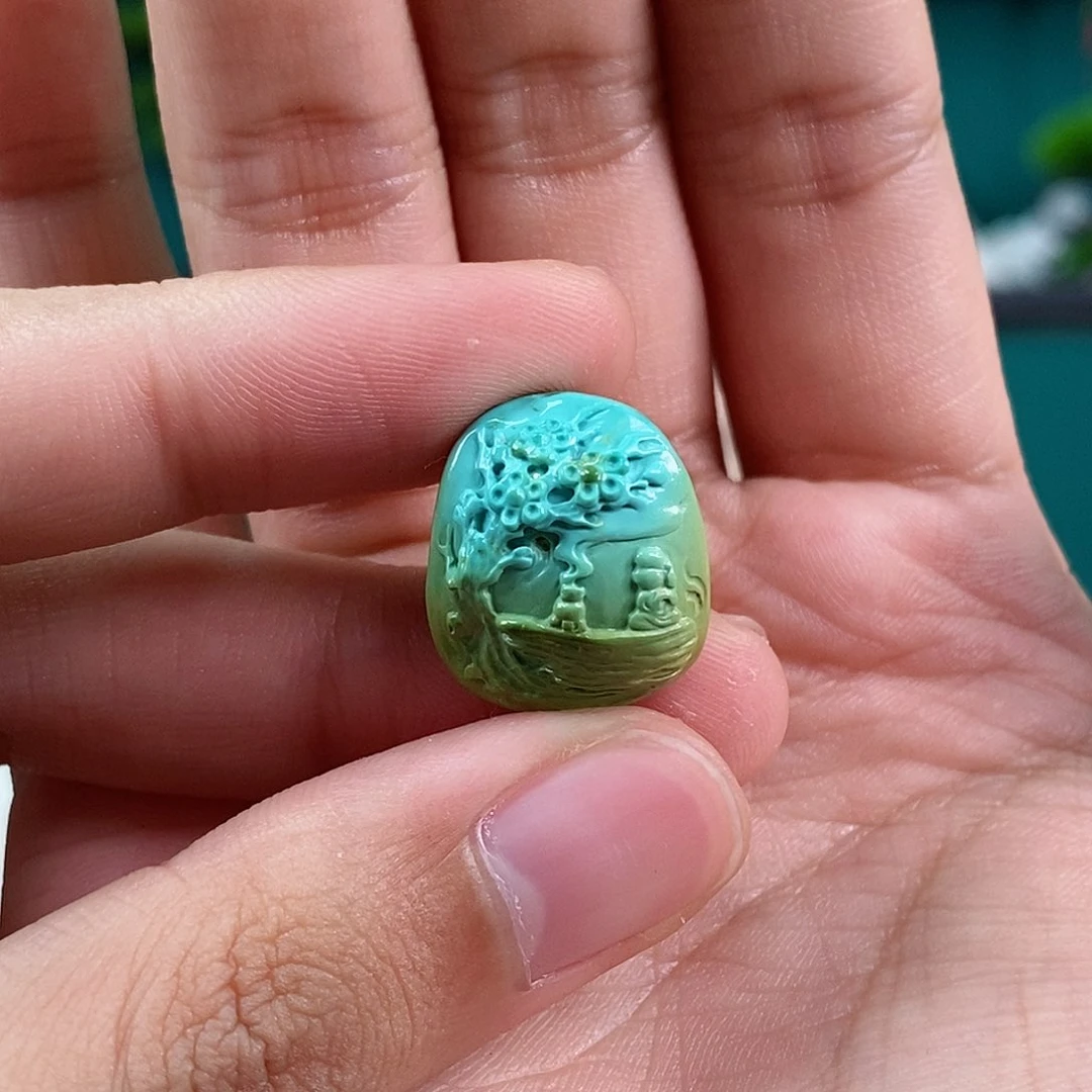 绿松石珠宝奇石未镶嵌