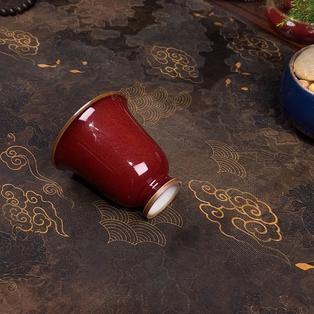 霁红蚊香杯微瑕福利