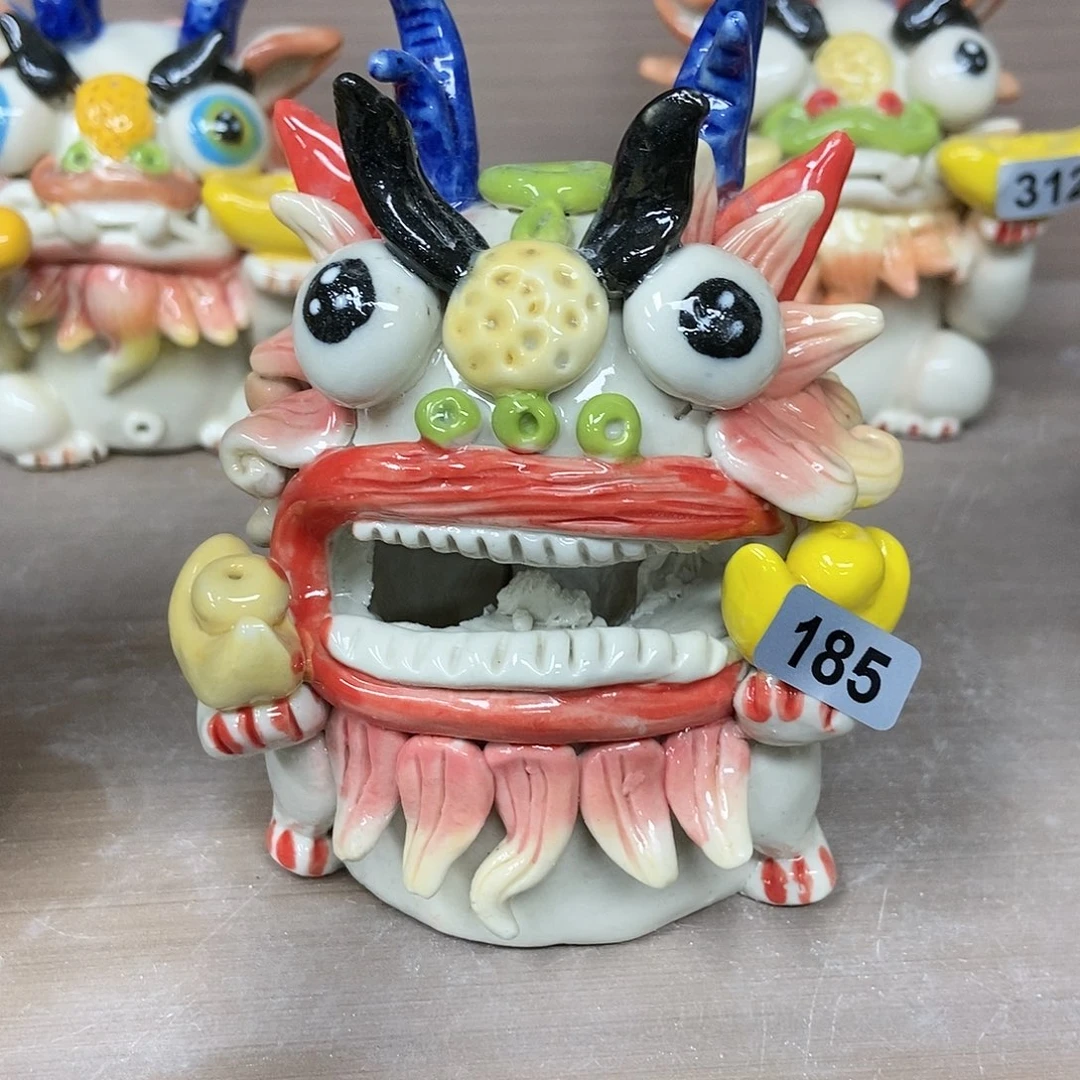 摆件直播间手工抽象陶瓷摆件185