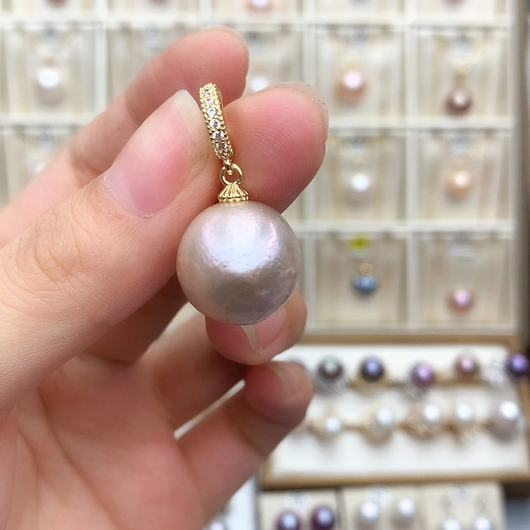 淡水珍珠吊坠(不含链)合金