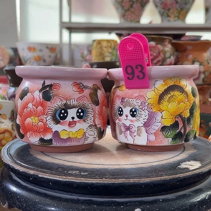 景德镇陶瓷幸运花盆