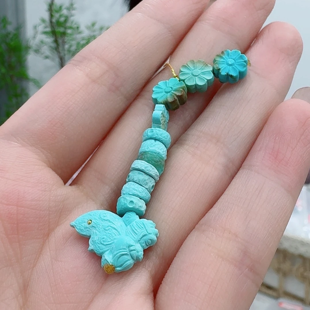 未镶嵌绿松石珠宝奇石