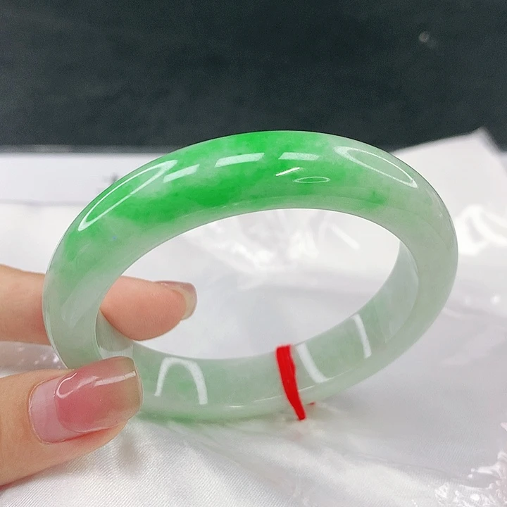 翡翠未镶嵌手镯圈55.5，78016