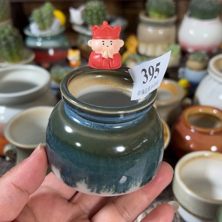 口4.5 手工花盆满30包邮