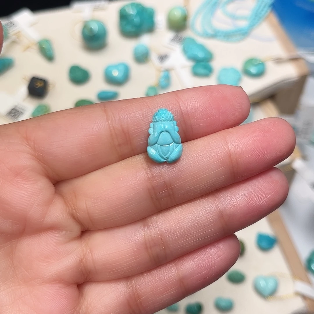 绿松石未镶嵌珠宝半成品