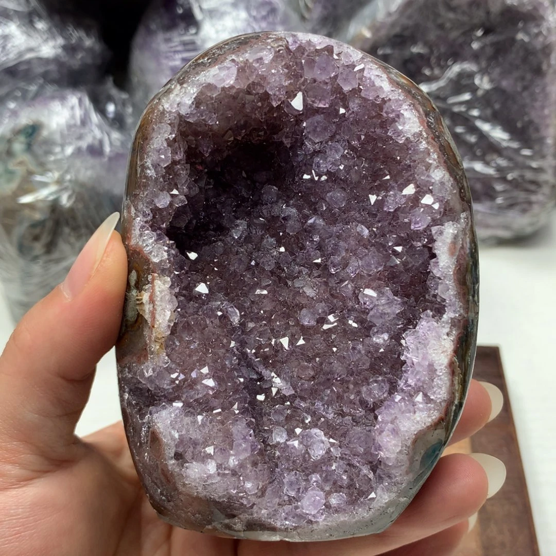 未镶嵌紫晶珠宝半成品紫水晶