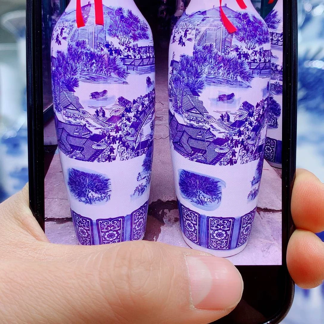 瓶1.2米一对贴花包邮送底座