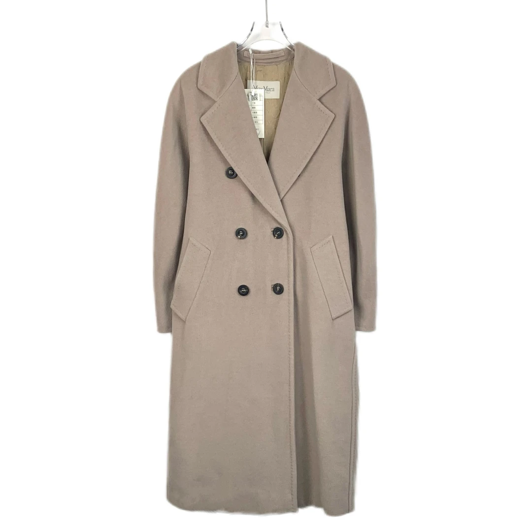 99新 MaxMara X11387 101801系列绵羊毛腰带款大衣36 XS带尘袋