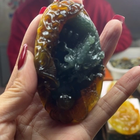 岫玉挂件未镶嵌搏挂件