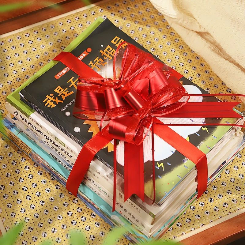 小学幼儿园开学季仪式感课本绑带蝴蝶结拉花捆书本教室课桌布置品