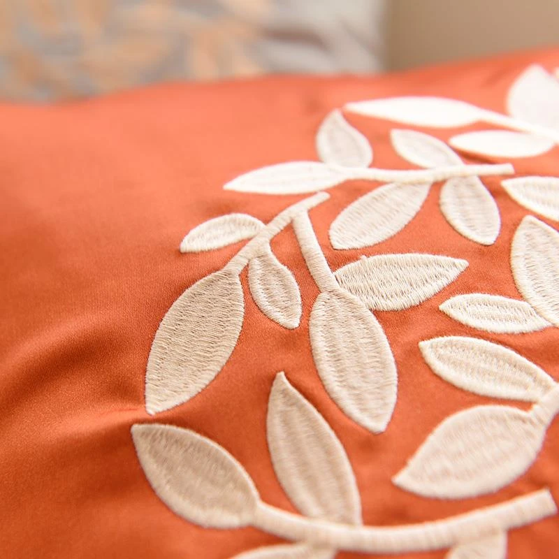 新中式刺绣抱枕靠垫客厅沙发靠枕套不含芯床头靠背汽车办公室优选