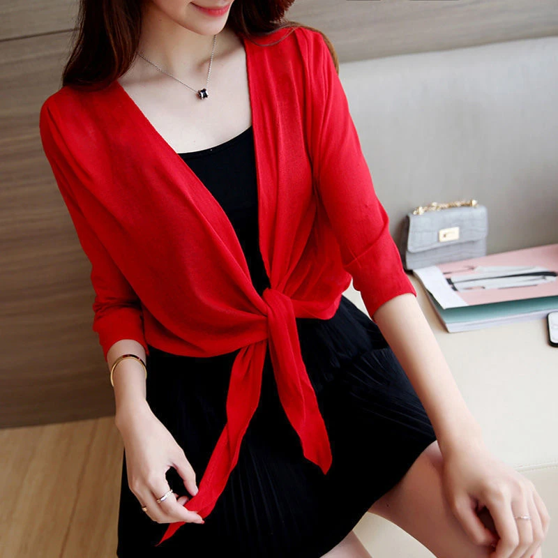 【2455人好评】2025夏季新款小披肩短外套女坎肩大码薄开衫网纱空调