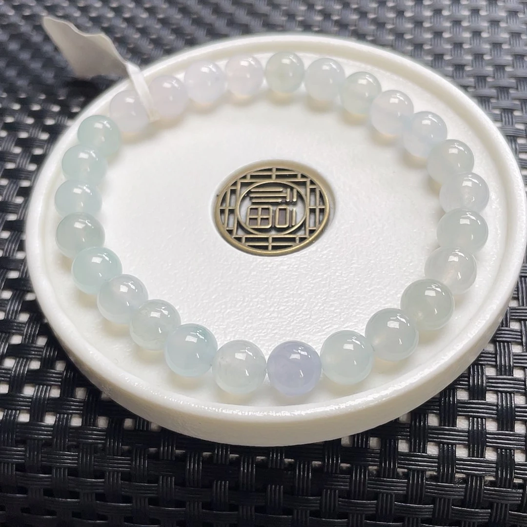 翡翠手链未镶嵌卡7.6