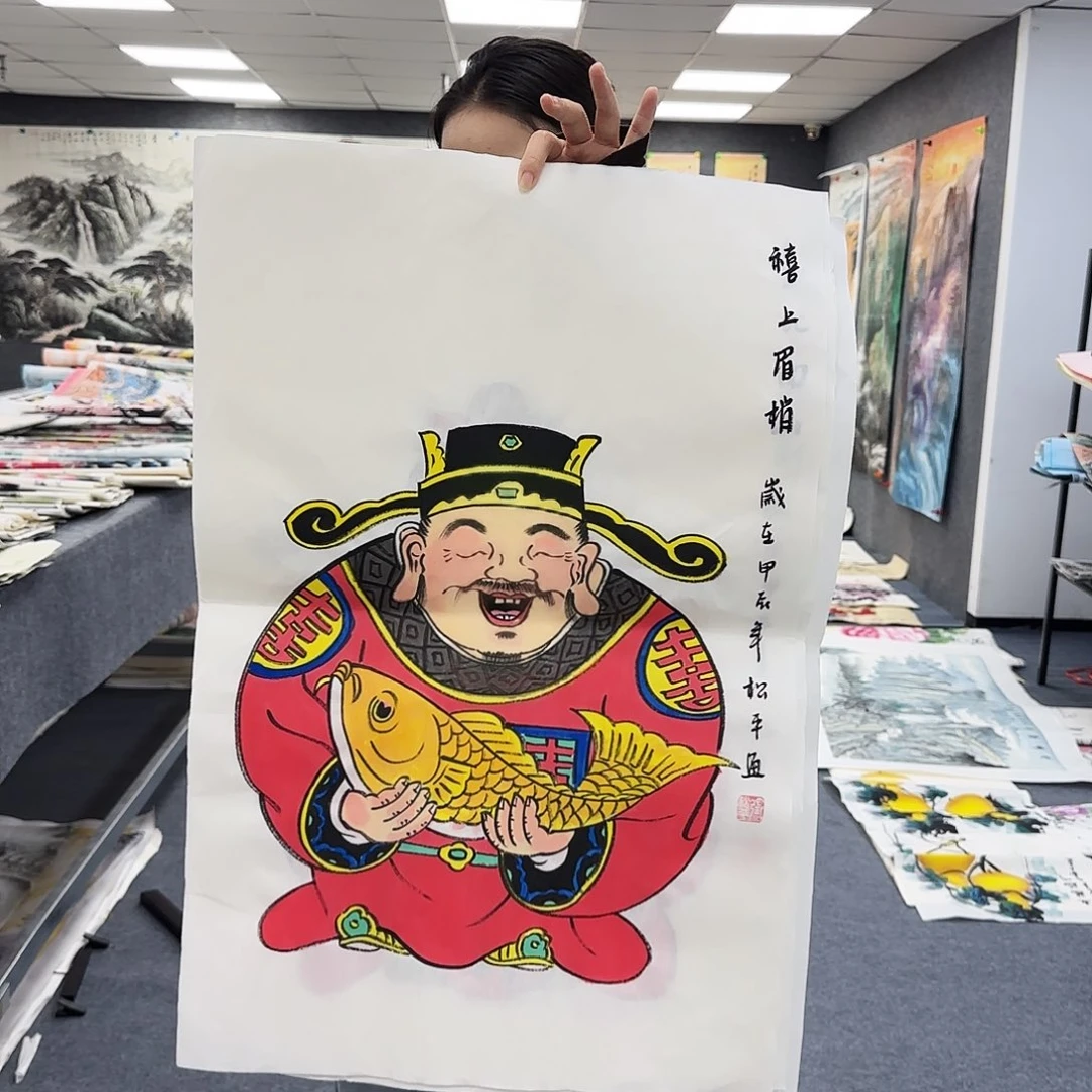 国画作品小姐姐放漏中