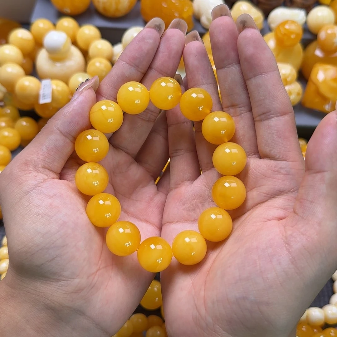 未镶嵌蜜蜡珠宝奇石同料18mm
