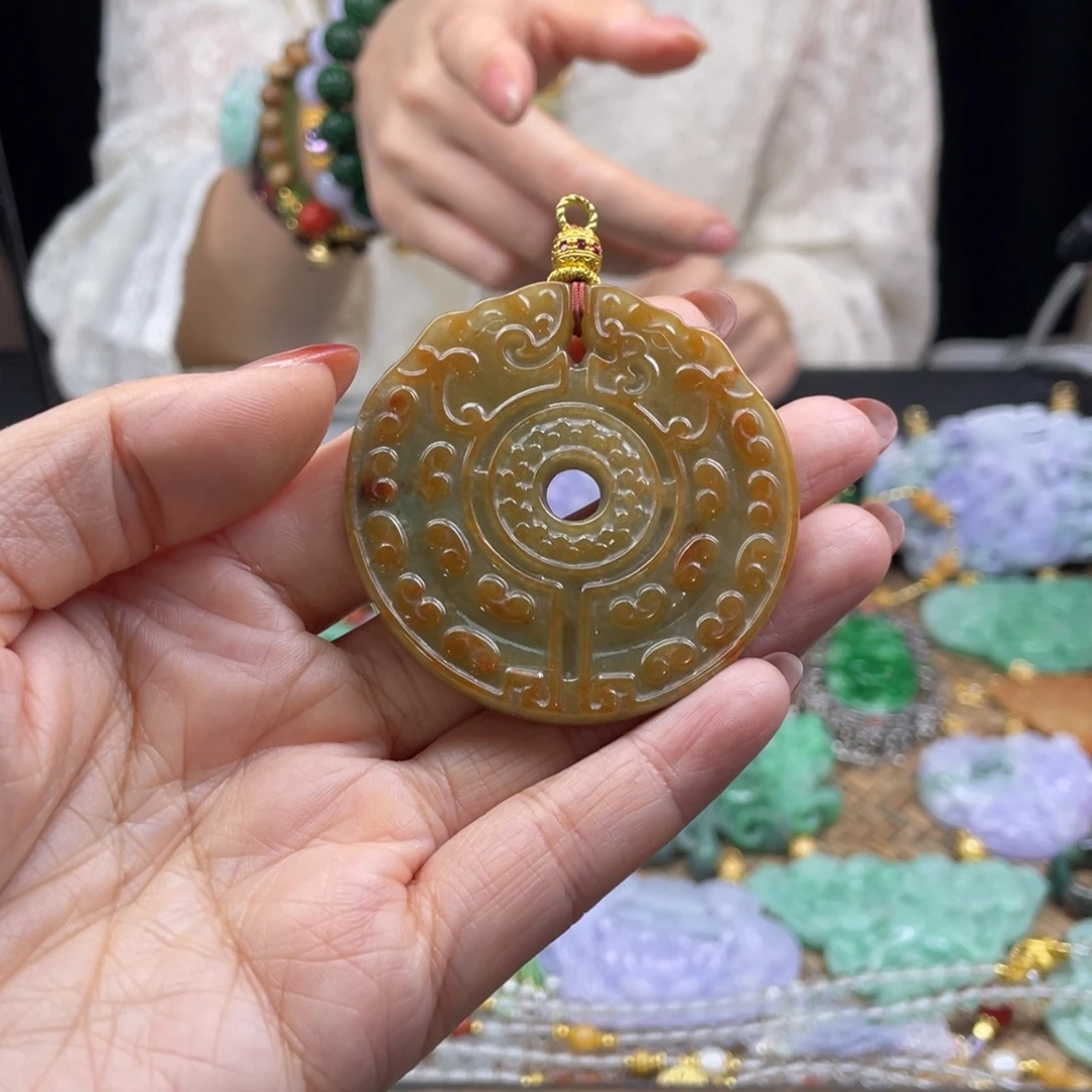 翡翠未镶嵌颈饰代编织