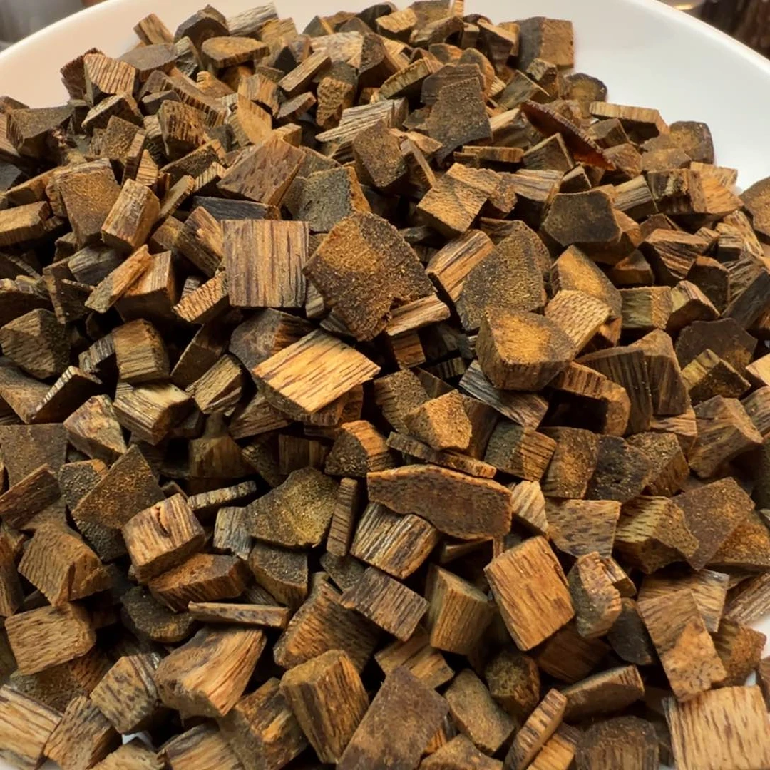 沉香手把件棋楠张勺子小米粒50克