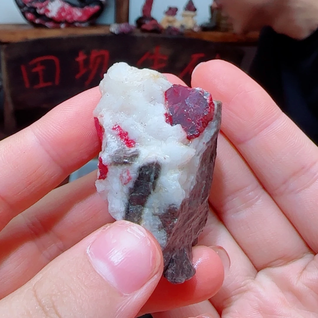 天然辰砂朱砂毛石头10