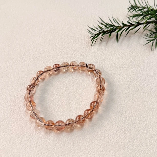 【六六中古】孤品水晶弹力手链te4543