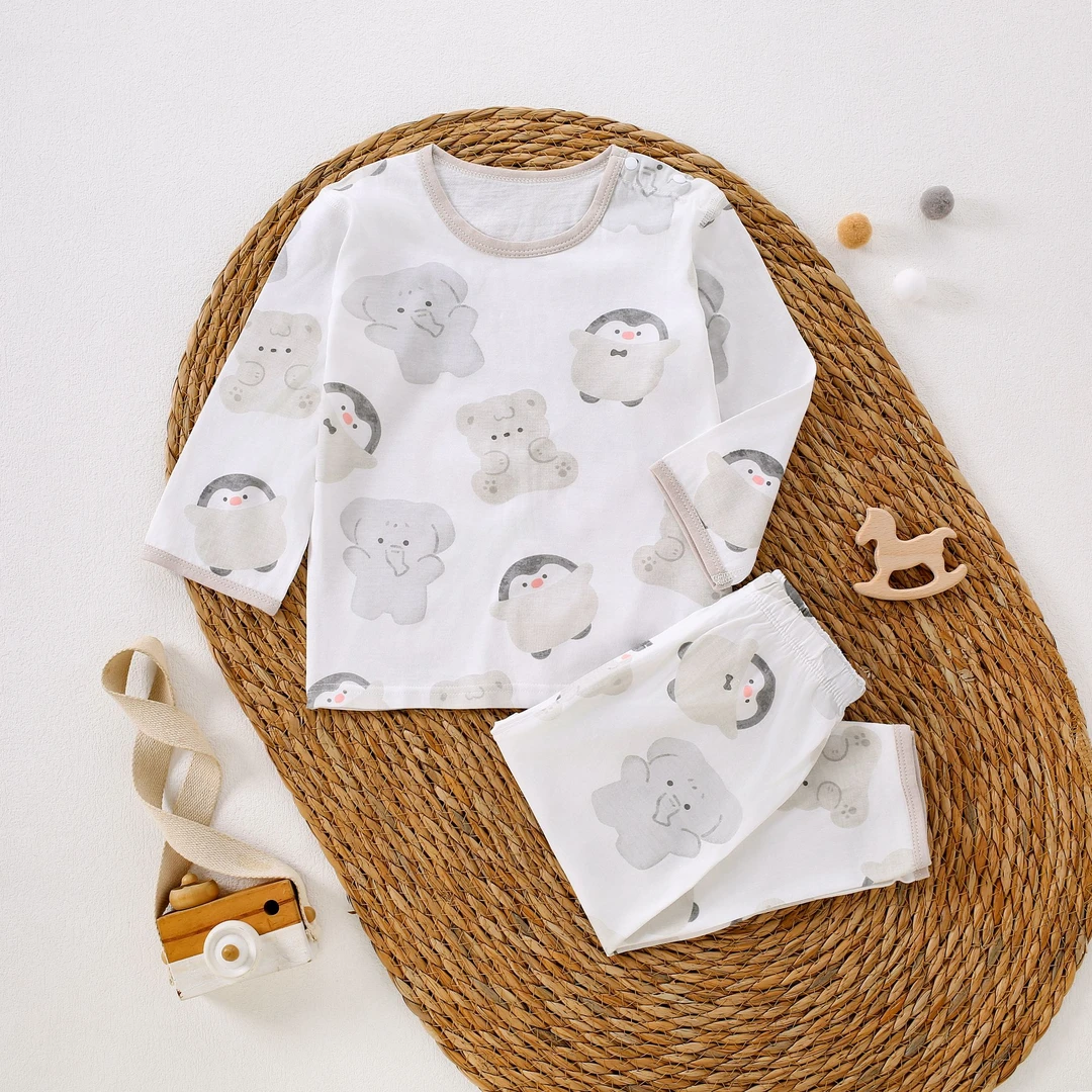 0093-【企鹅-套装】直播间宝宝秋衣连体链接专属