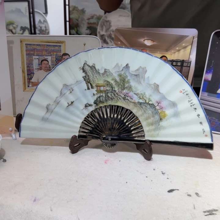 瓷片陶瓷作品 陶瓷手绘