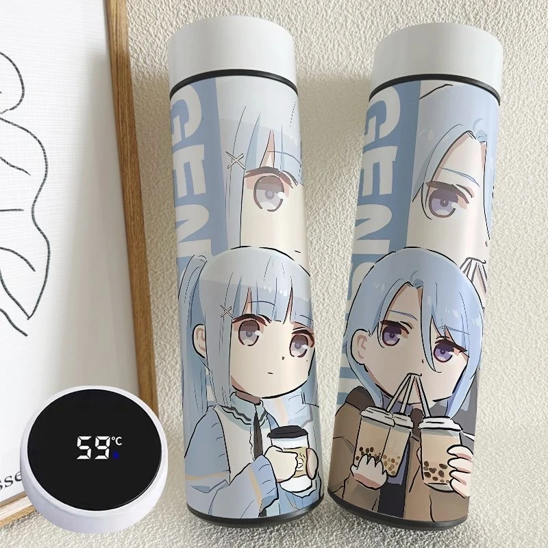 神里绫人绫华智能显温304不锈钢大容量便携高颜值保温杯直饮水杯