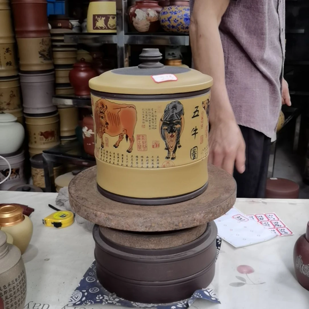 紫砂茶叶罐红标213