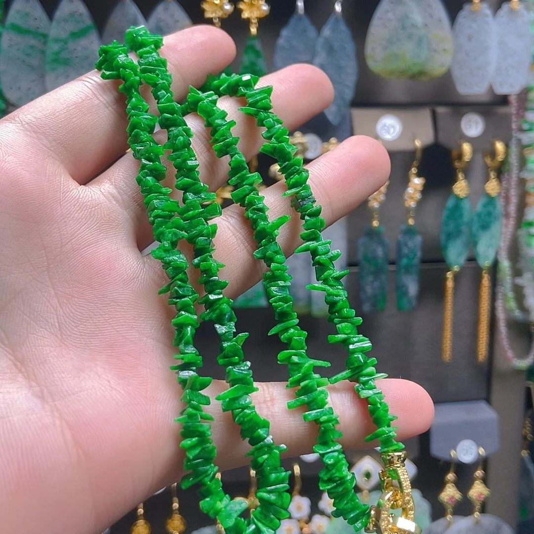 翡翠未镶嵌耳饰翡翠