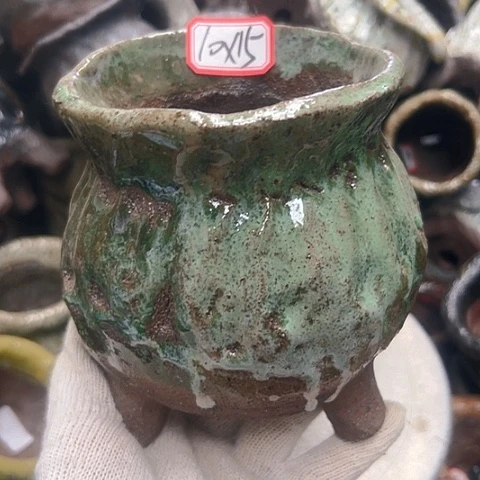 粗陶花盆手工花盆