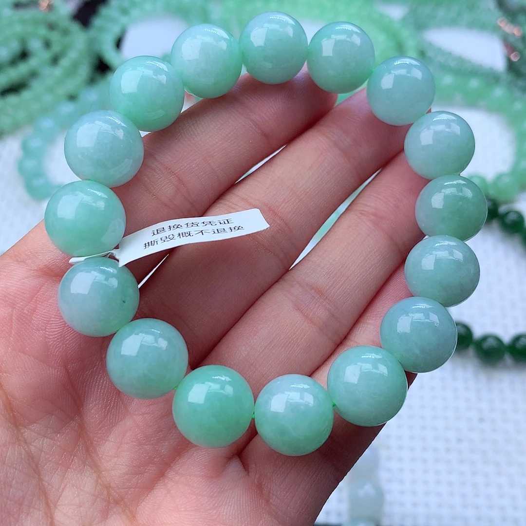 翡翠未镶嵌毛衣链卡13