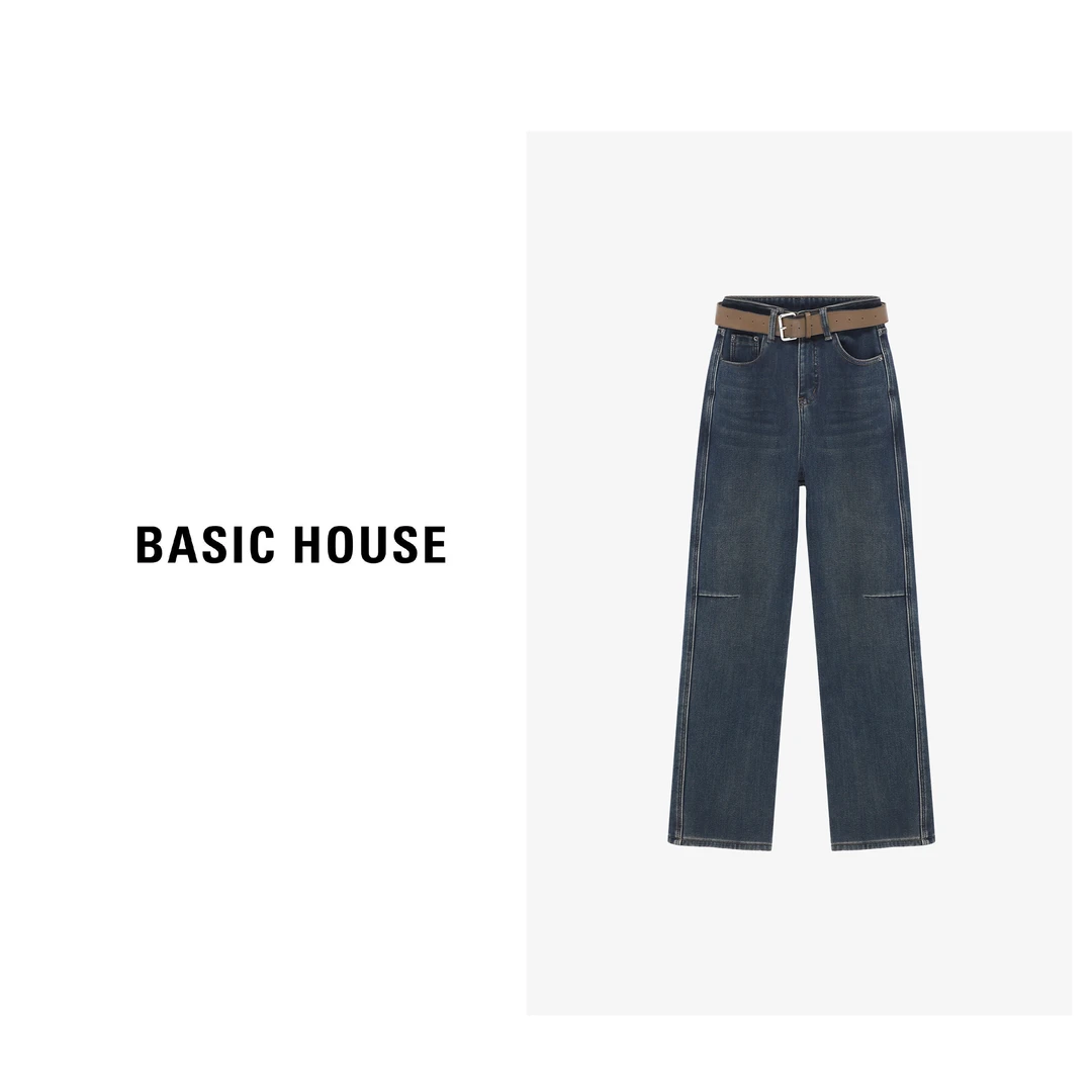【芋总专属】Basic House/百家好休闲时尚百搭牛仔裤-B06245S8302