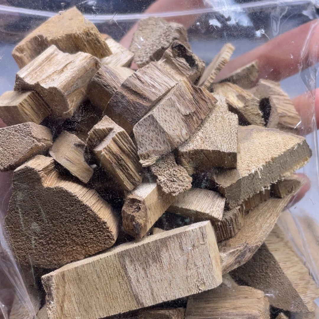 香榧木80克海南黑油格珠子碎料