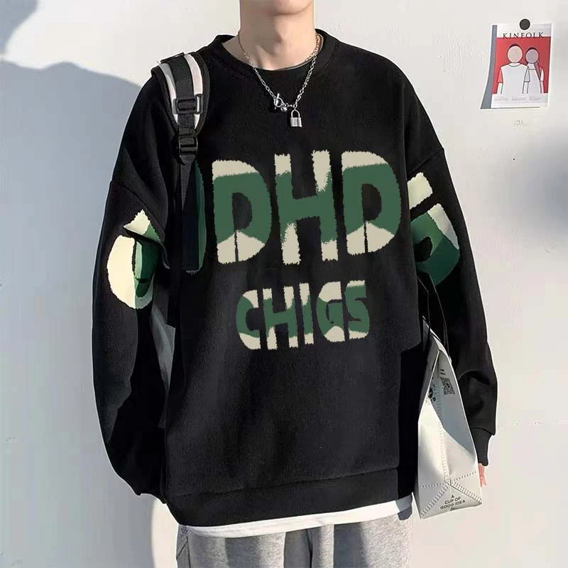 引创卫衣男春秋季潮牌套头韩版ins港风外穿宽松长袖衣服男士男生