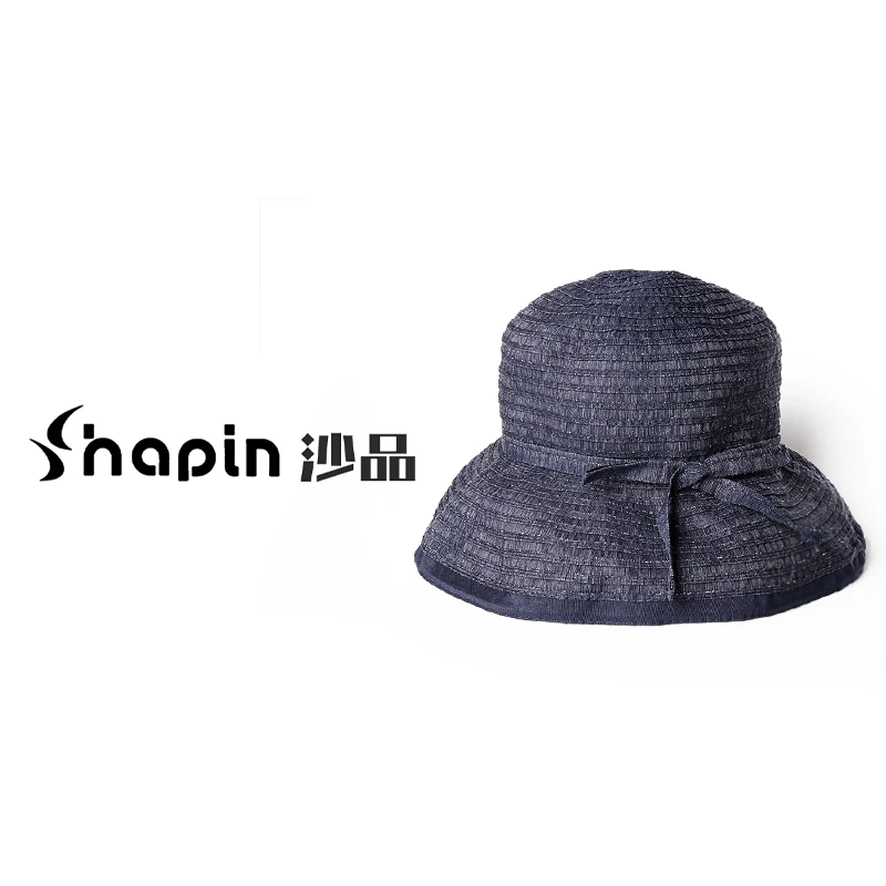 优雅法式蝴蝶结可翻边遮阳帽时尚百搭渔夫帽MZ527