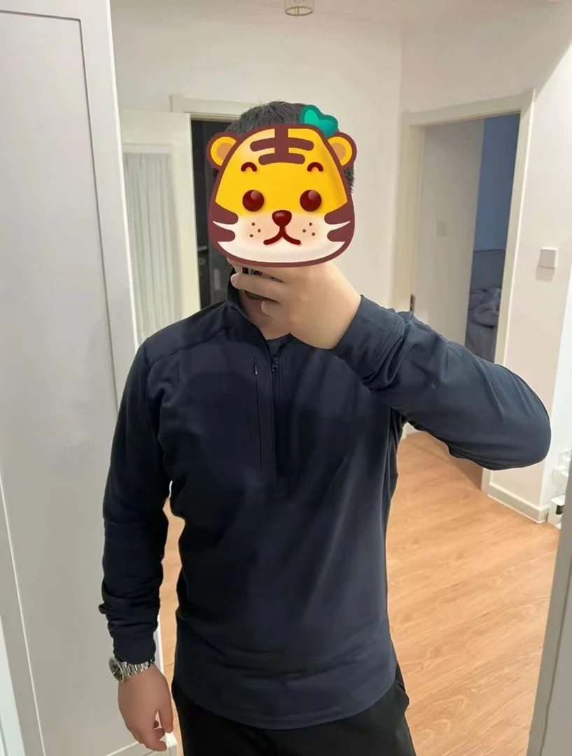 秋冬吸湿排汗保暖内衣半拉链户外运动速干男士抓绒衫长袖6879