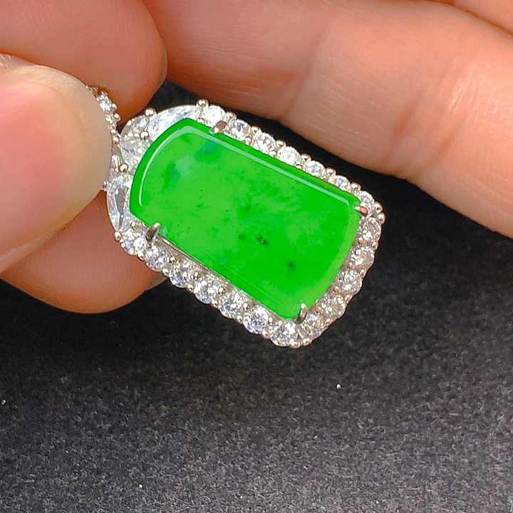 翡翠银S925镶嵌颈饰