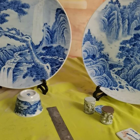 陶景德镇釉下彩手绘釉下彩手绘