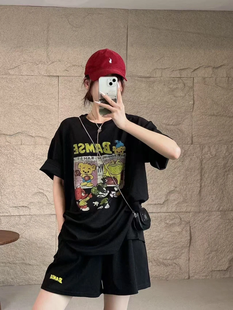 WYFS休闲小熊短袖套装