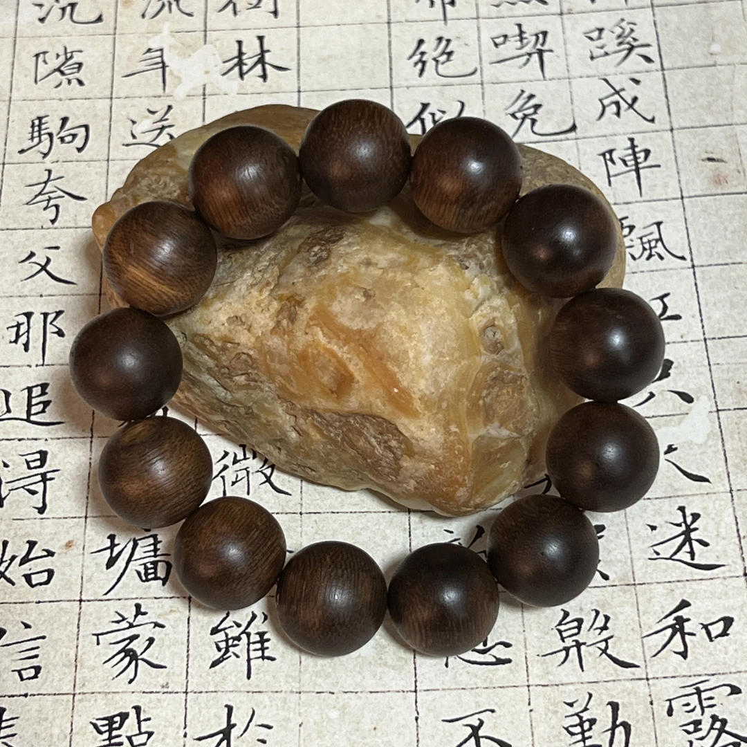 Z-422【莞香系老白棋】沉香单圈约19mm、40g