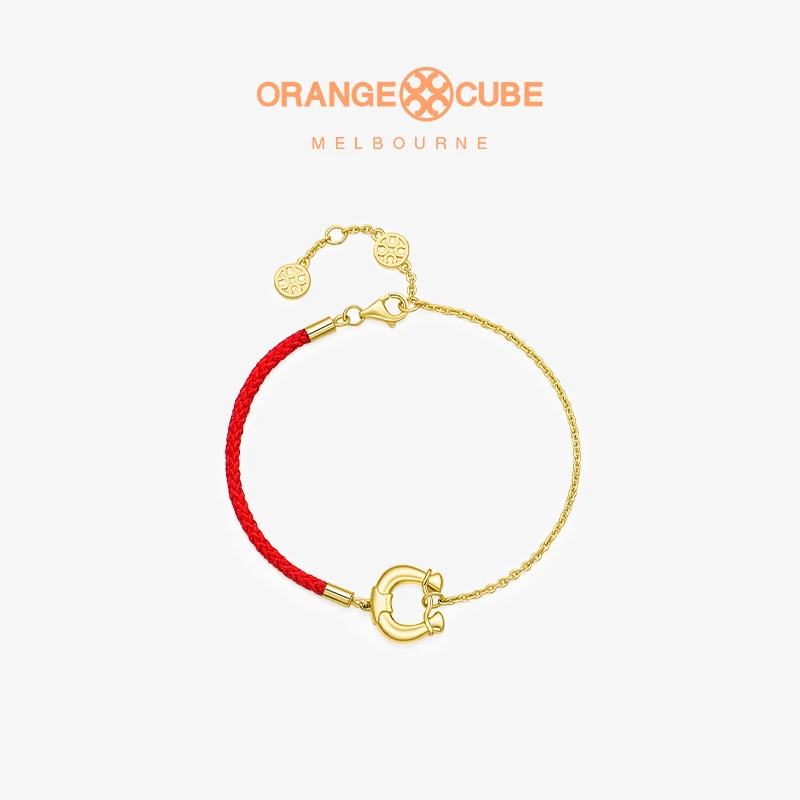 925银手链 幸运马蹄红绳手链时尚百搭