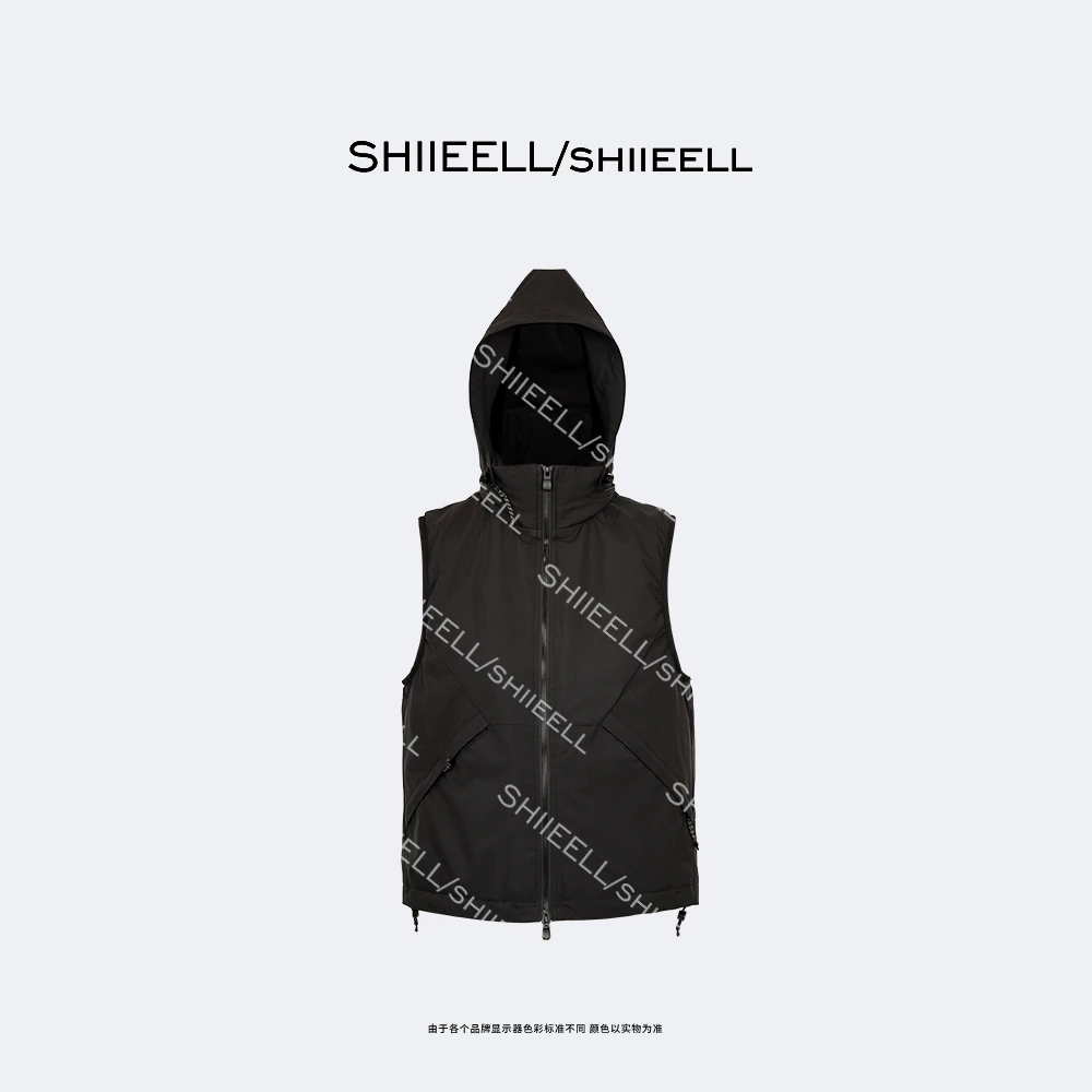 SHIIEELL【轻户外】户外机能风无袖多口袋休闲合身版鹅绒马夹Z1877