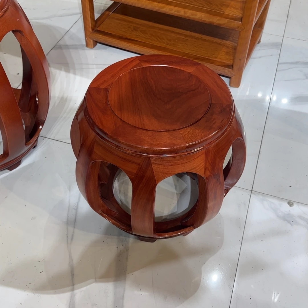 花梨木类成套家具白宫木35鼓凳