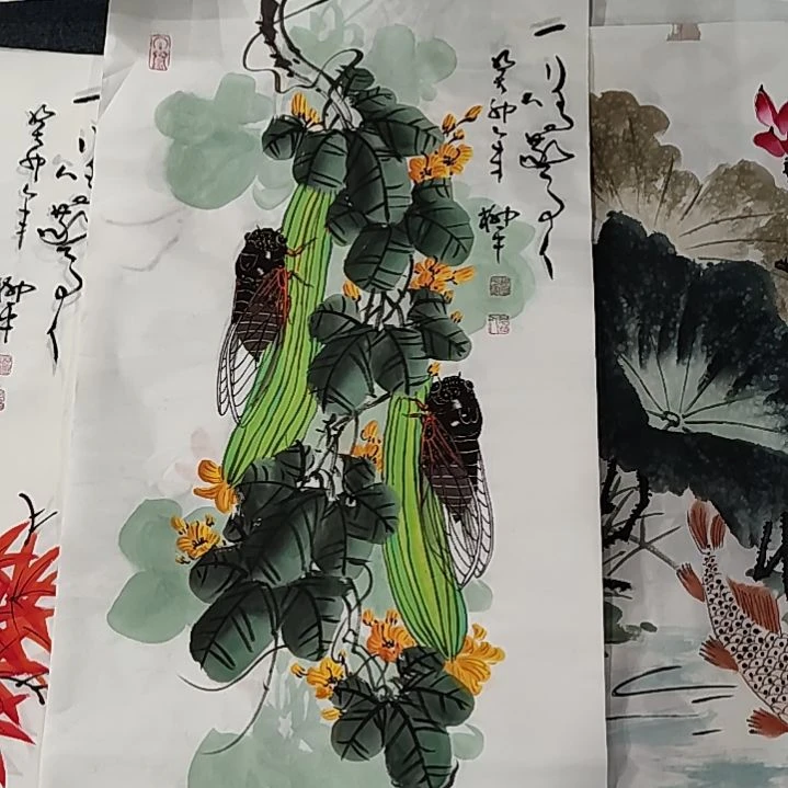 国画纯手绘作品等你来结缘