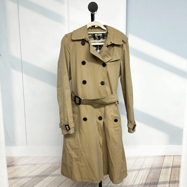 妃鱼/博柏利/100 %棉/风衣/95新/s一零二六