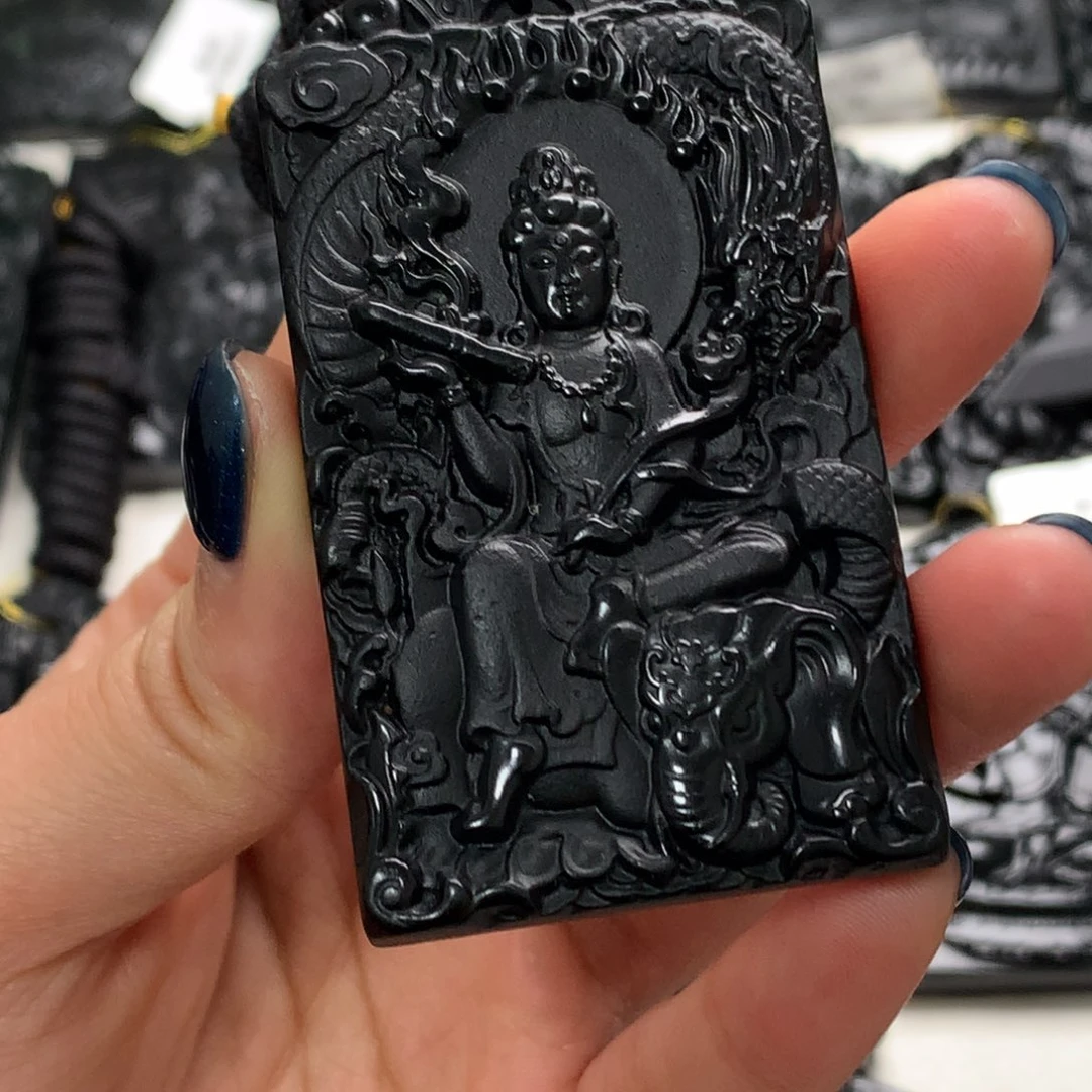 天然a货钢琴黑挂件