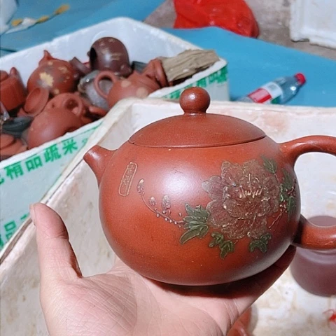 茶杯绿泥宜兴紫砂全手工制作全场放