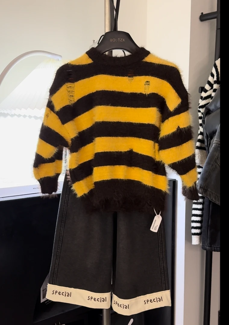 【XST.JDB】2024首轮秋款百搭简潮时尚夏季宽松韩版毛衣