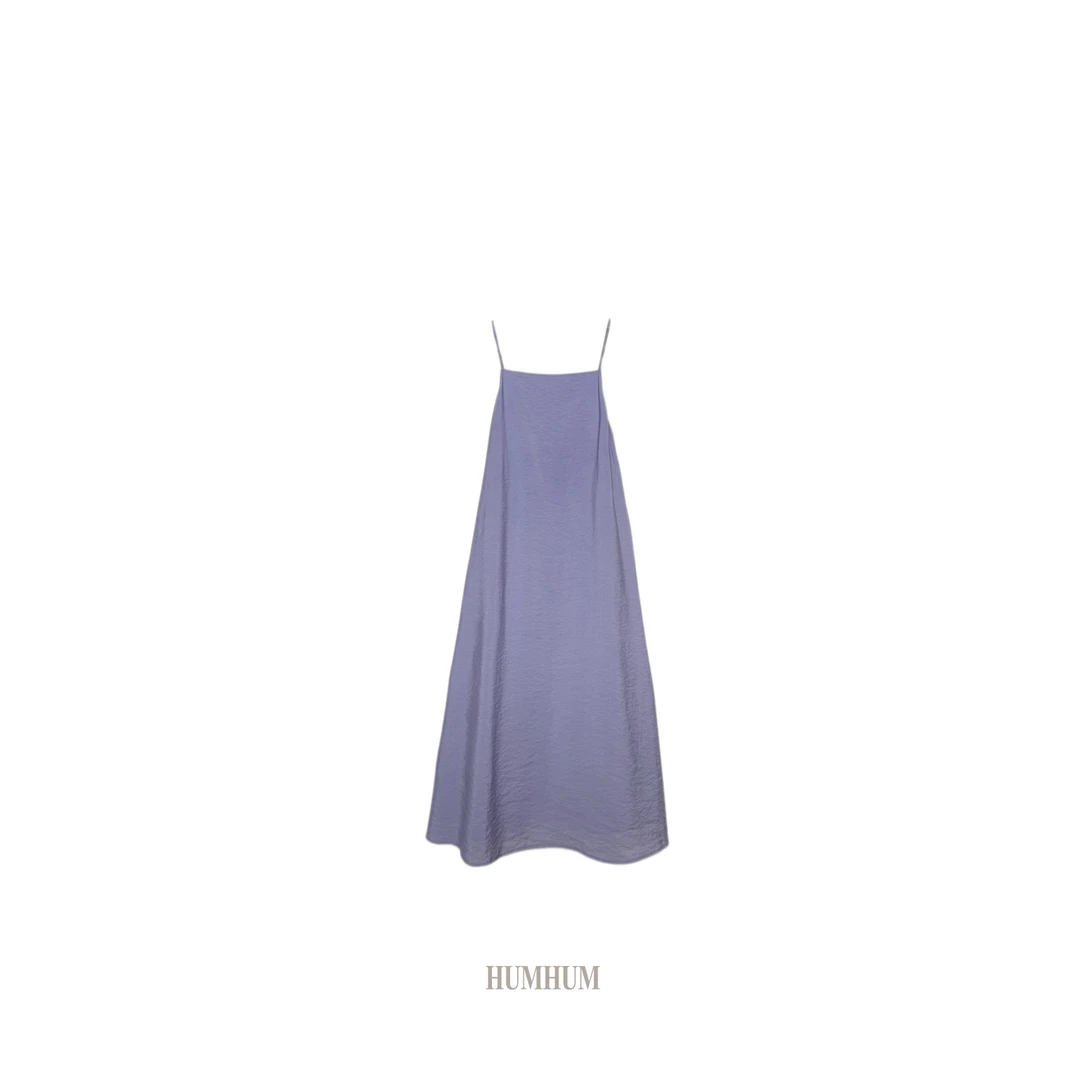 HUMHUM | 炎夏线条微肌理吊带连衣裙