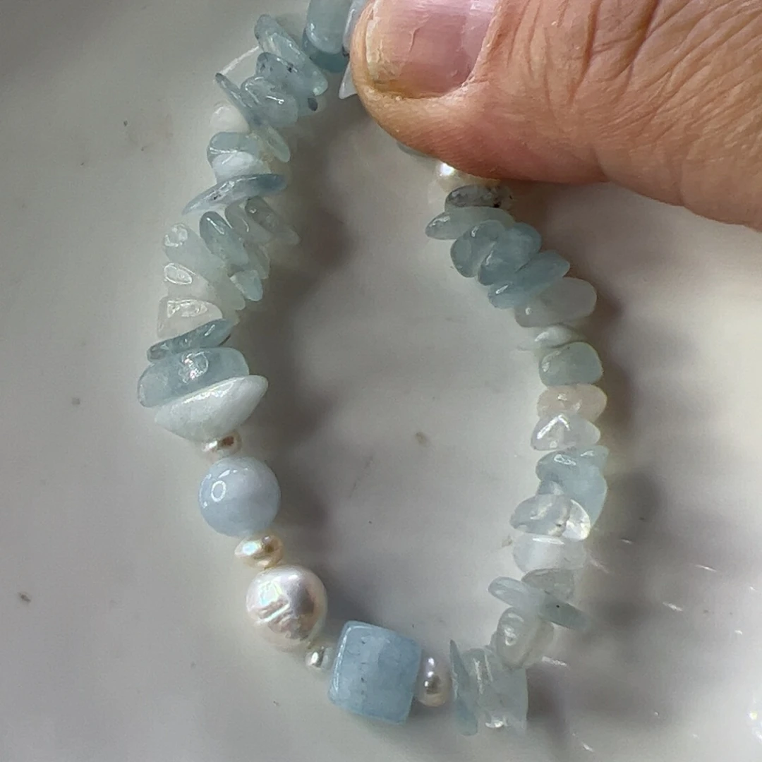 合金淡水珍珠手绳